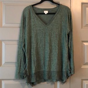 Anthropologie Green Sweater/Blouse